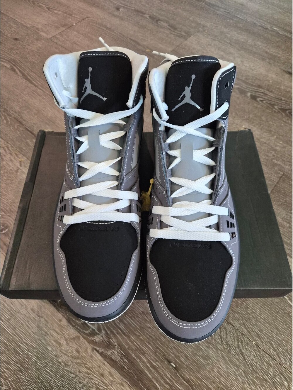 Jordan 1 Flight Light Graphite Grey Black Size 12 372704-002 New with Box